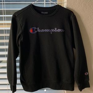 black Champion crew neck NEW